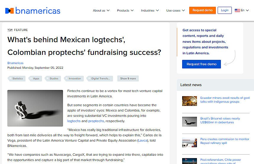 What's behind Mexican logtechs', Colombian proptechs' fundraising success?